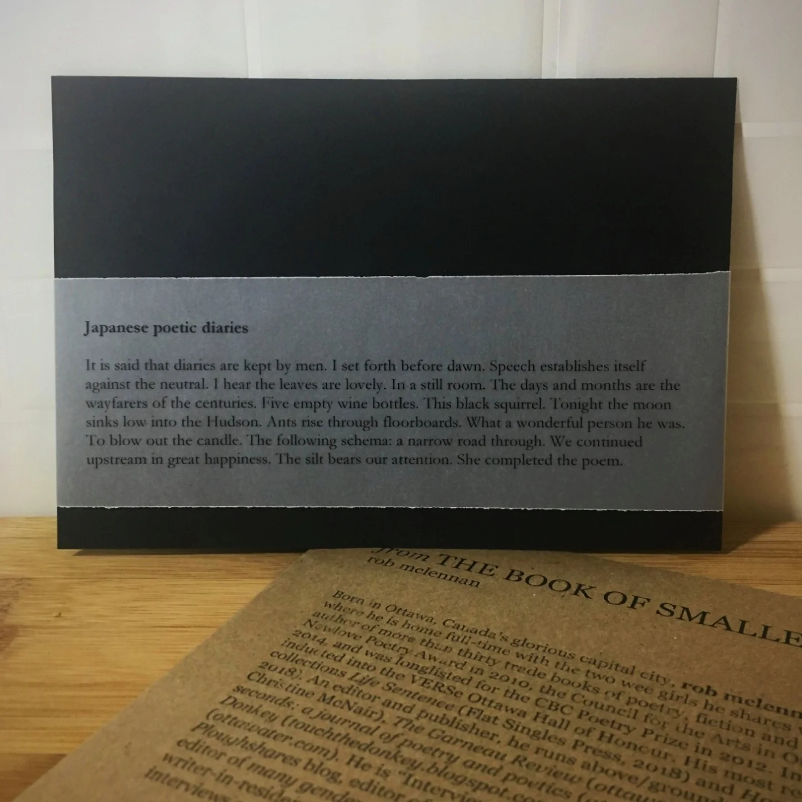 japanese poetic diaries - Rob McLennan